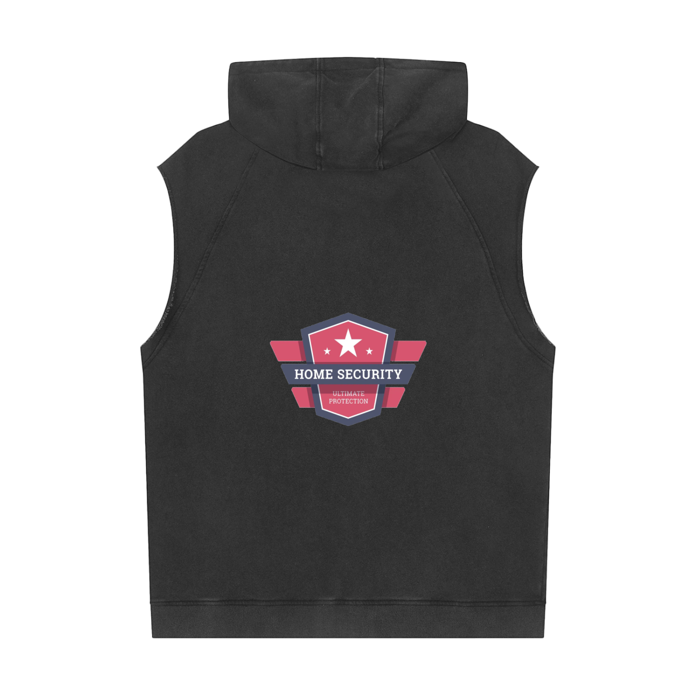 Snow Washed Sleeveless Hoodie